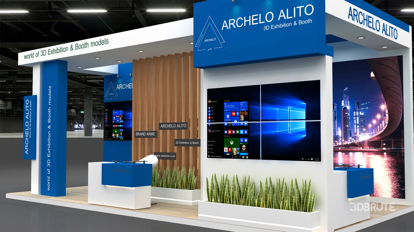 stand kiosk booth Image 1