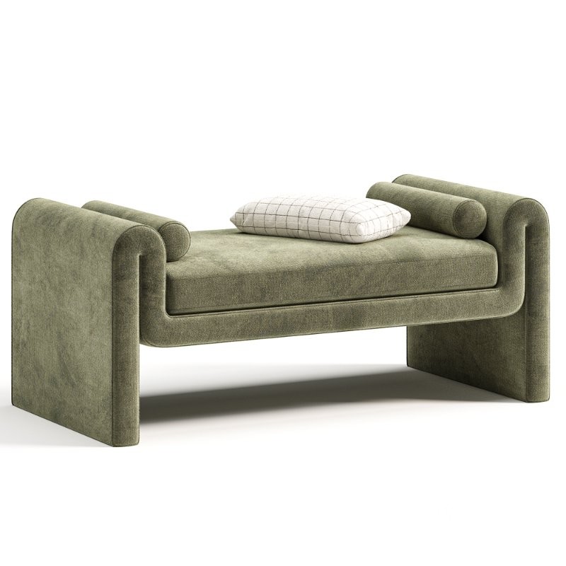 Button Tufted Ottoman for Living Room, Entryway, by Wayfair Image 4