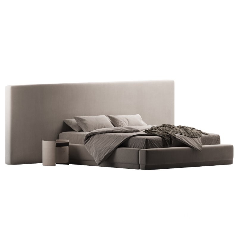 Manya Extended Headboard Platform Bed Image 3