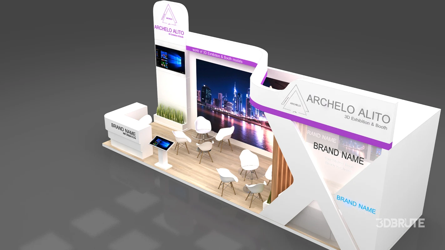 stand booth 2 side open Image 3