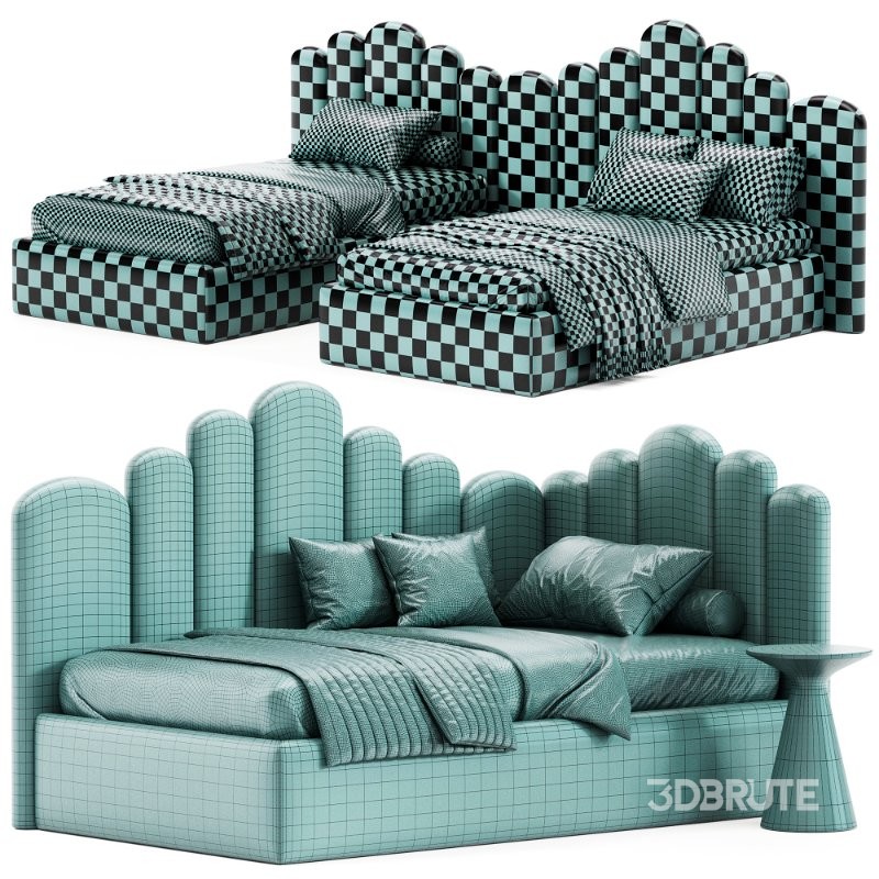 Corner bed Savoyardi Design kids Image 5