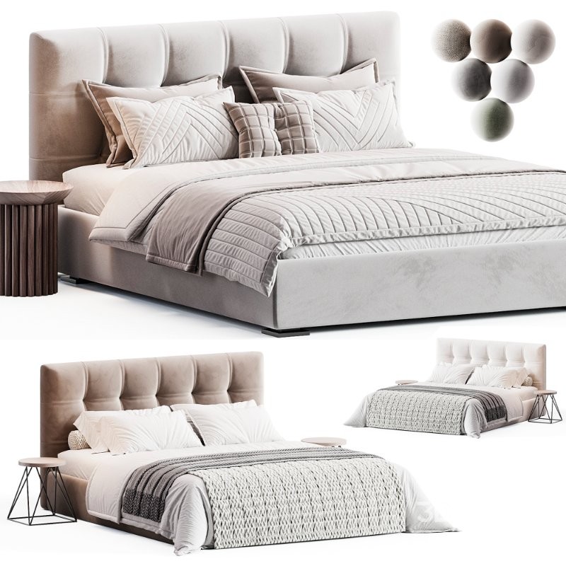 Max Basso Capitonné Twils Bed Image 4