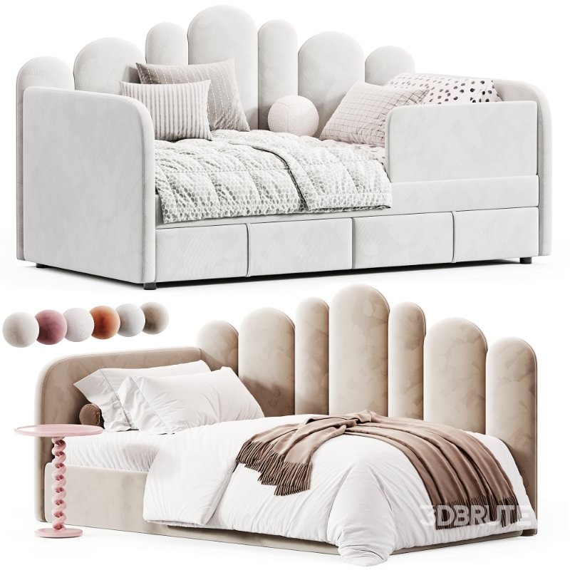 Children’s soft sofa bed Woody Image 4