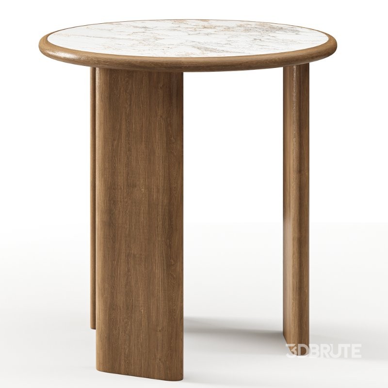 Persimmon Wood Dining Table Image 5