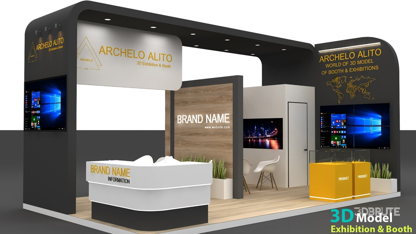 stall 3d model Image 7