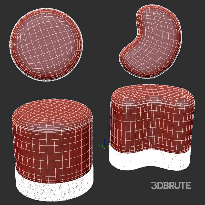 Brahm Stool,Пуф с бахромой Image 1