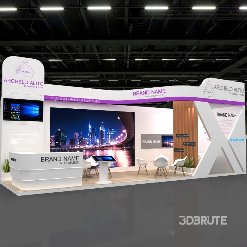 stand booth 2 side open Image 1