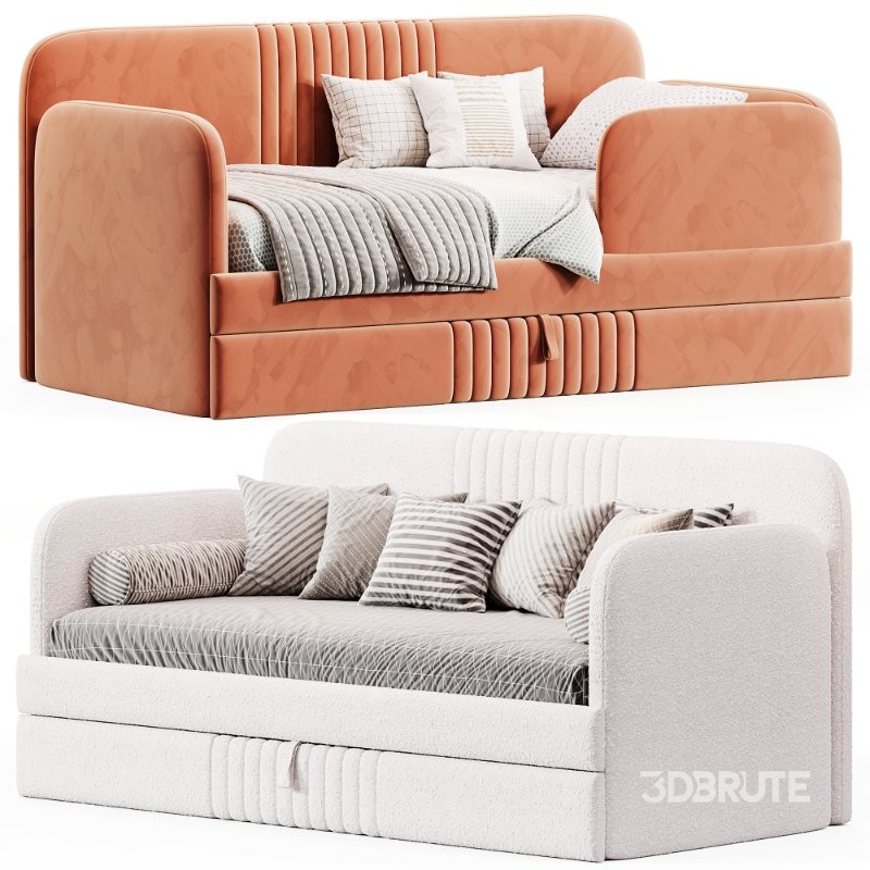 Children’s soft sofa bed Bunny Image 1