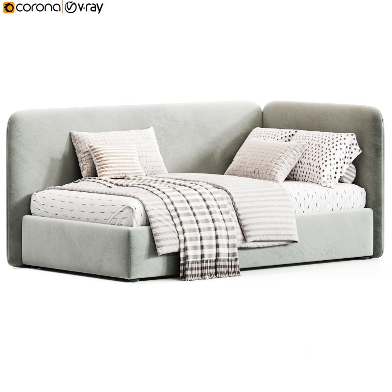 Corner bed Fleet Design kids Image 1