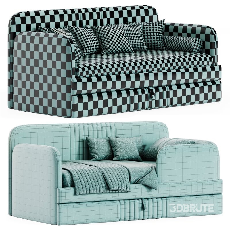 Children’s soft sofa bed Bunny Image 5