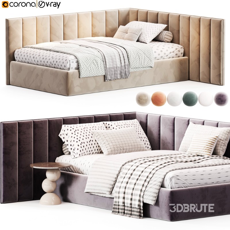 Corner bed Daisy kids By Sensorsleep Image 2