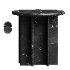 Pasar Round Black Marble Side Table - Thumbnail 1