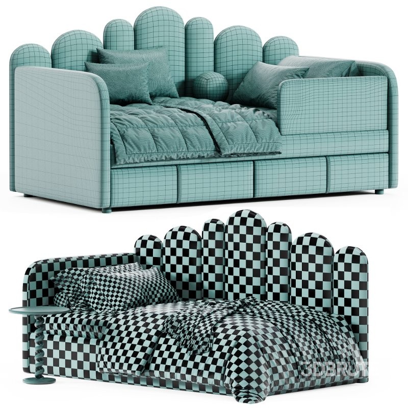 Children’s soft sofa bed Woody Image 6