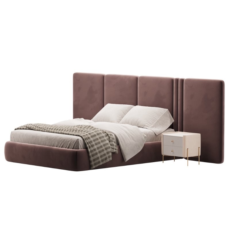Clerigos Beige Double Bed Image 4