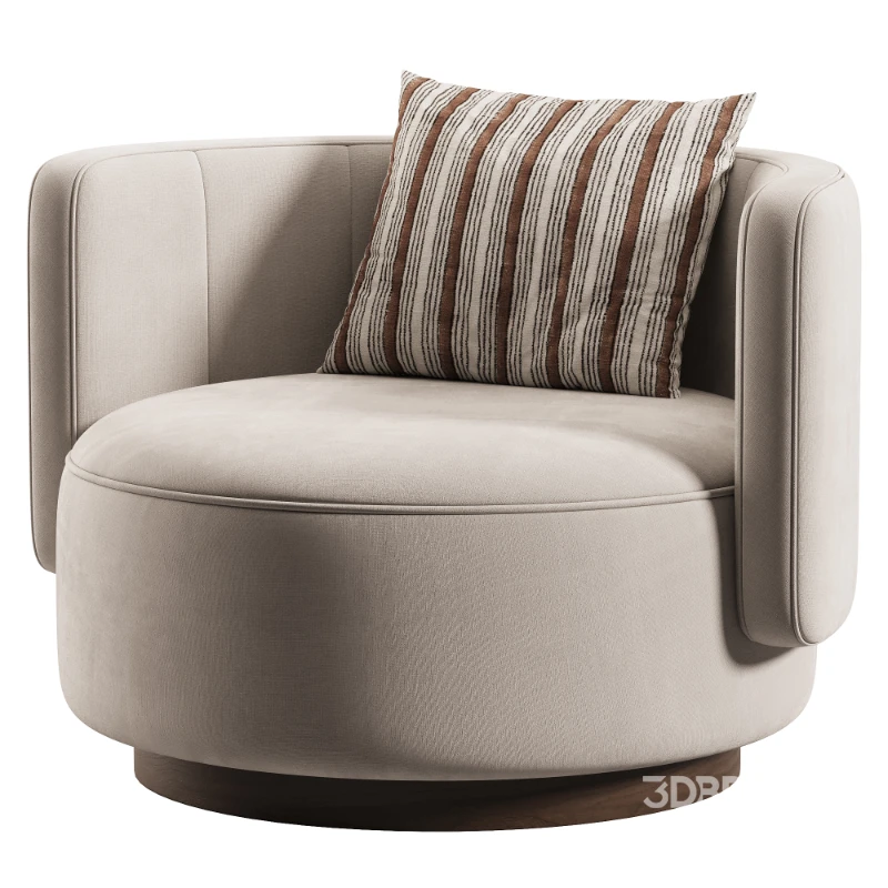 Round Solid Wood chair Image 3