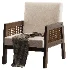 Scandinavian Wood Arm Chair - Thumbnail 4