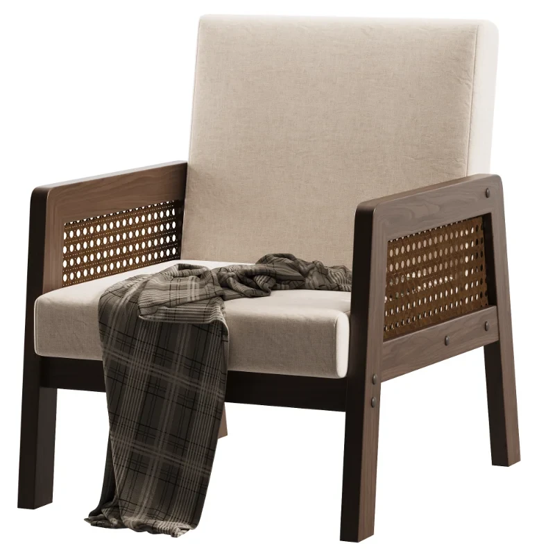Scandinavian Wood Arm Chair Image 4