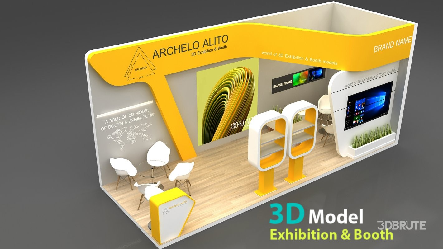 stall 3d model Image 6