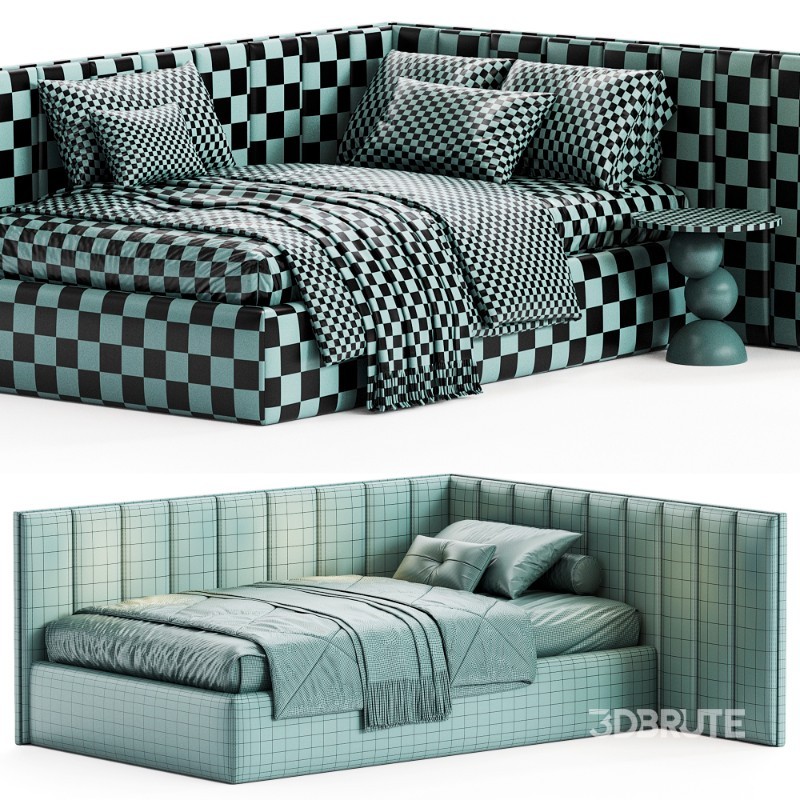 Corner bed Daisy kids By Sensorsleep Image 7