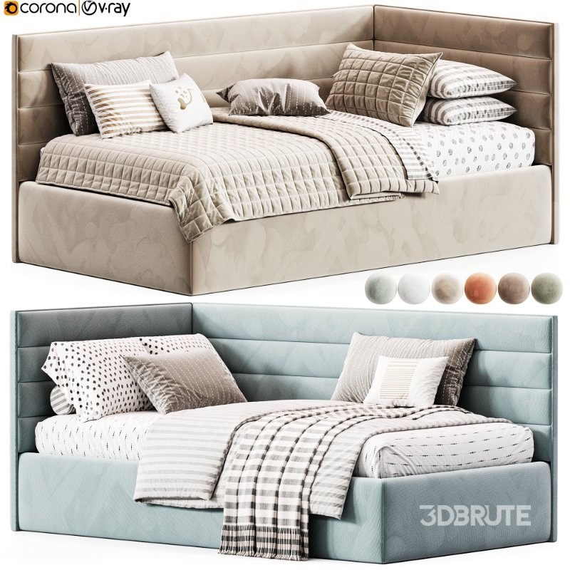 Corner bed Line kids By Sensorsleep Image 1