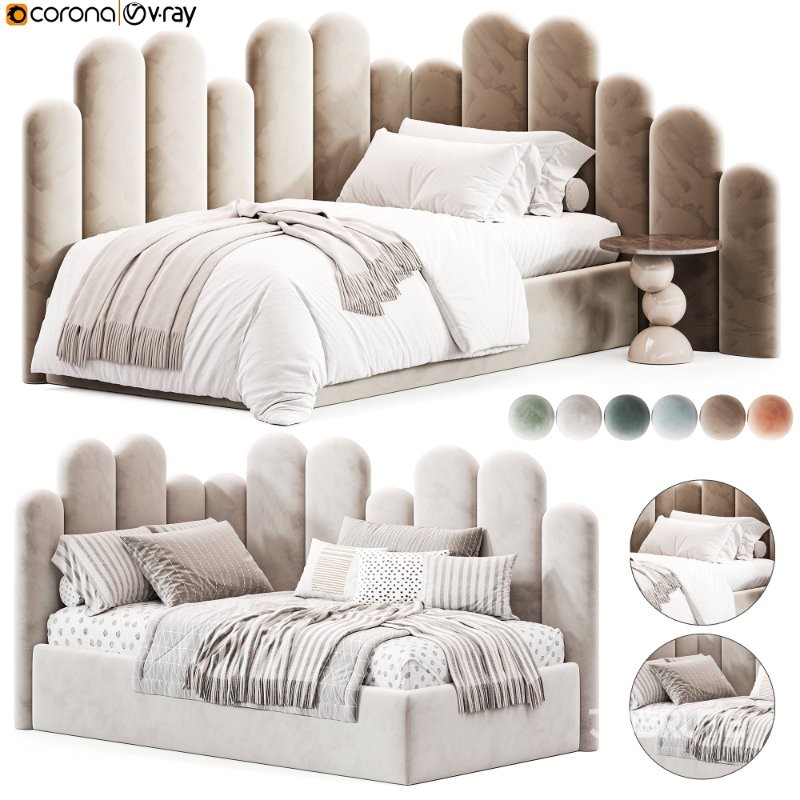 Corner bed Savoyardi kids 2 Image 4