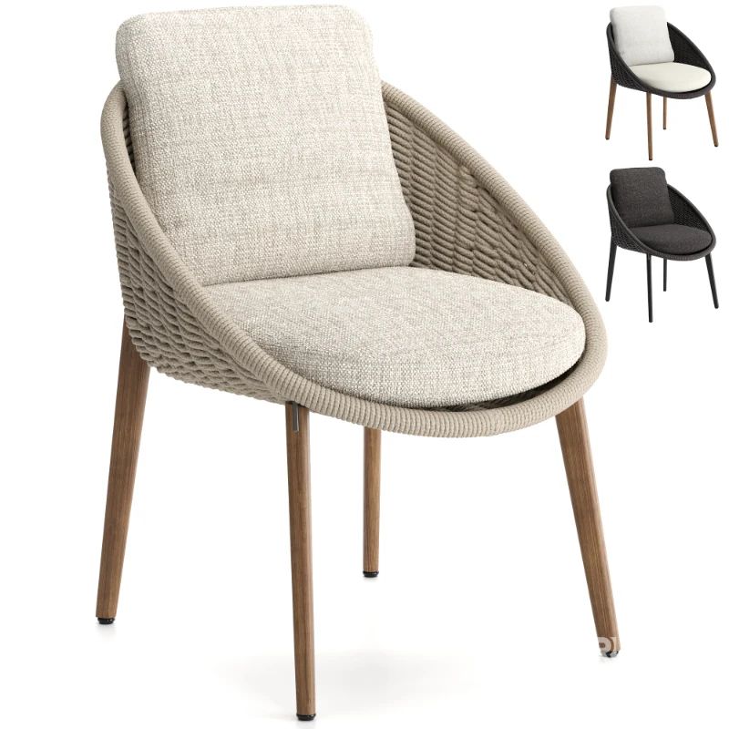 Lido Cord Outdoor Dining Chair Image 1
