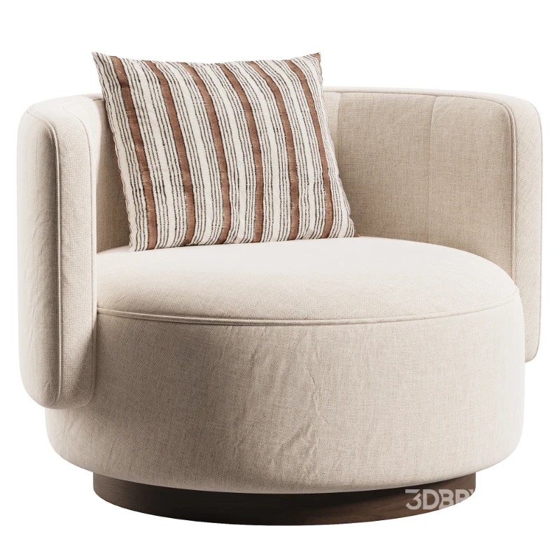 Round Solid Wood chair Image 1