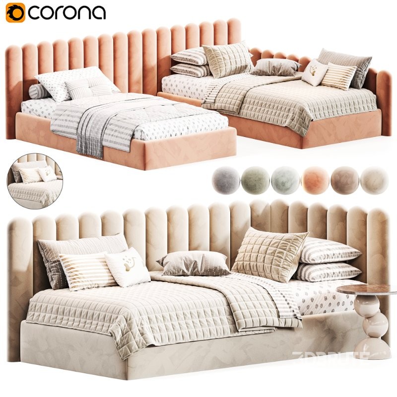 Corner bed Savoyardi kids Image 7