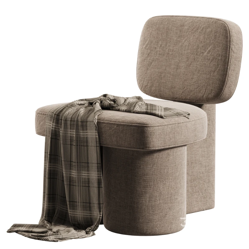 Thea Accent Chair in Forest Green Corduroy Image 6