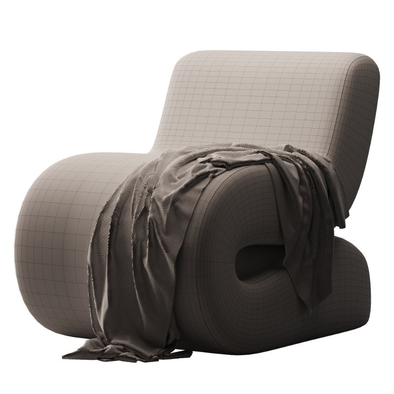 Oversized Corduroy Accent Chair Image 5