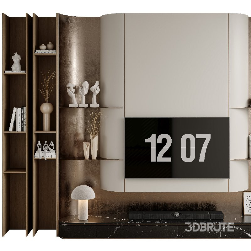 TV Wall-Set 09 Image 1