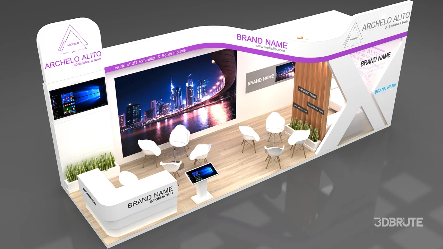 stand booth 2 side open Image 7