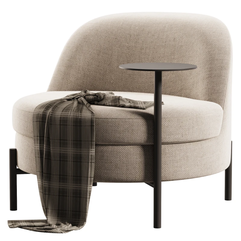 Mazie Accent Chair in Ivory Boucle Image 3