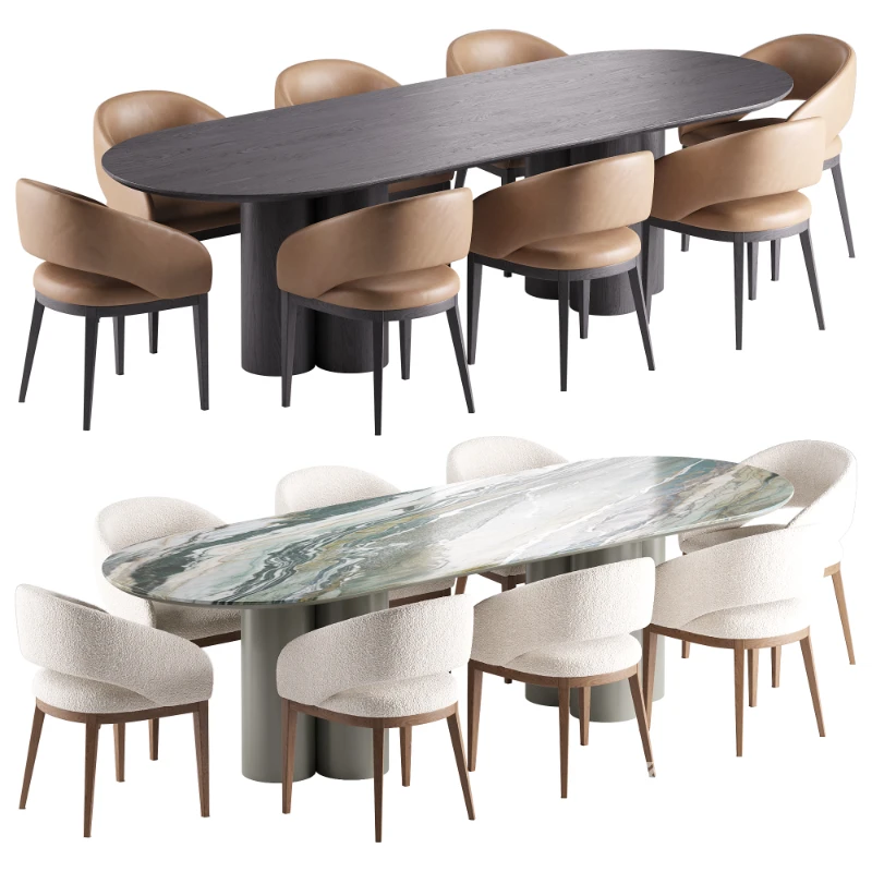 Allen Chair 2 and Townsville Table Image 1