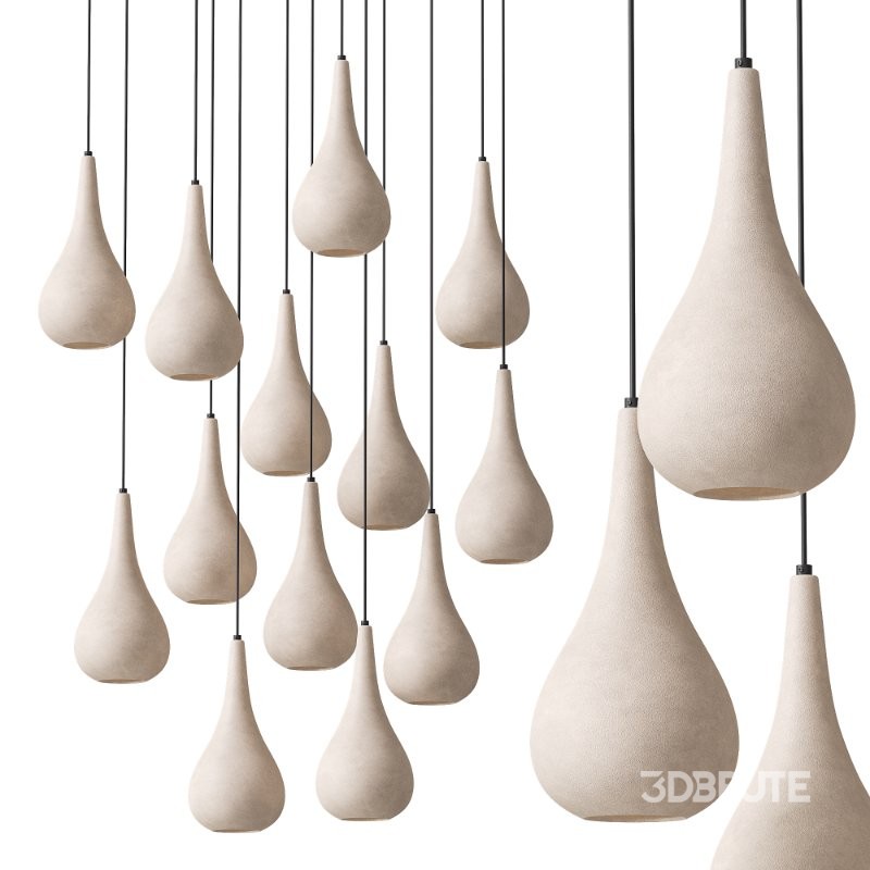 Porcelain Drops Pendant Lamps Image 4