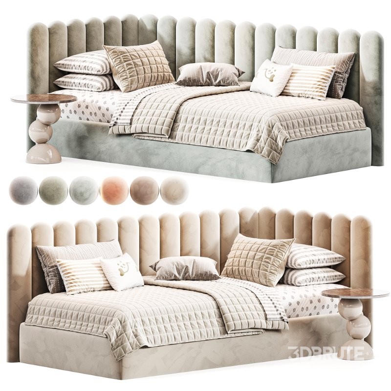 Corner bed Savoyardi kids Image 3