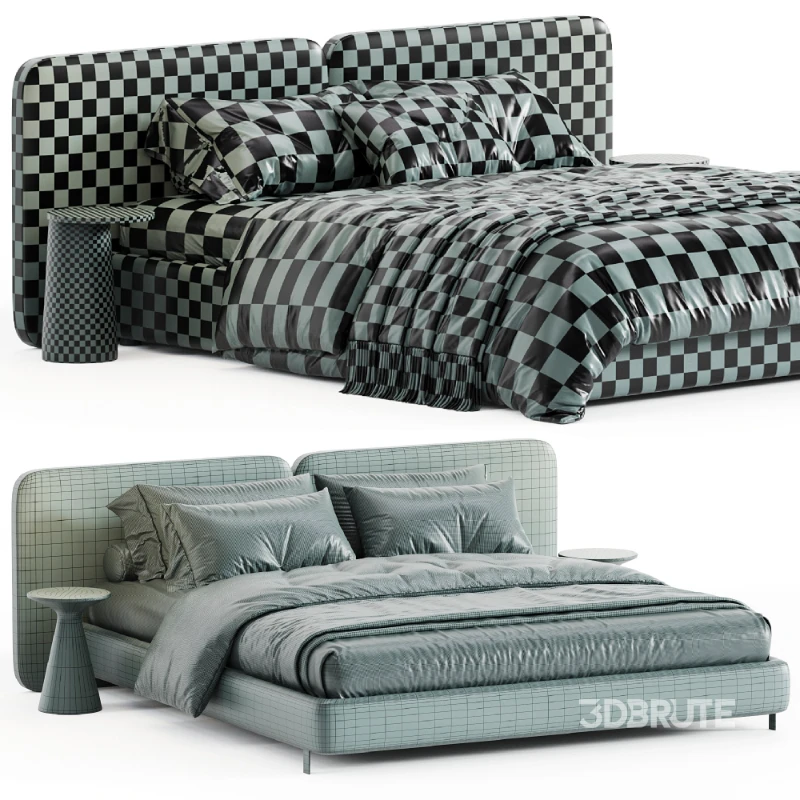 Tatlin Cover Bed By Minotti Image 4