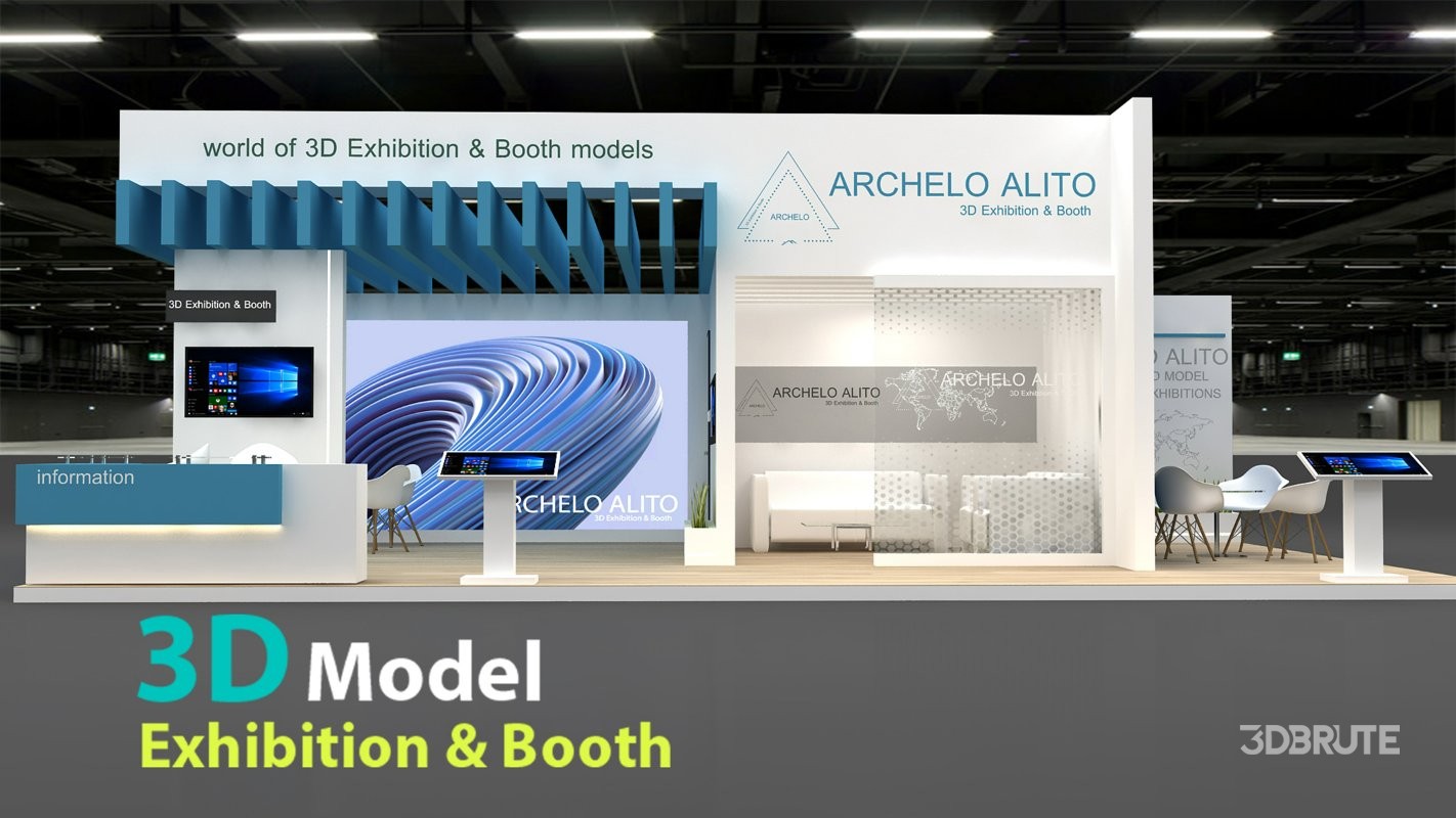 exhibition 3d model Image 2
