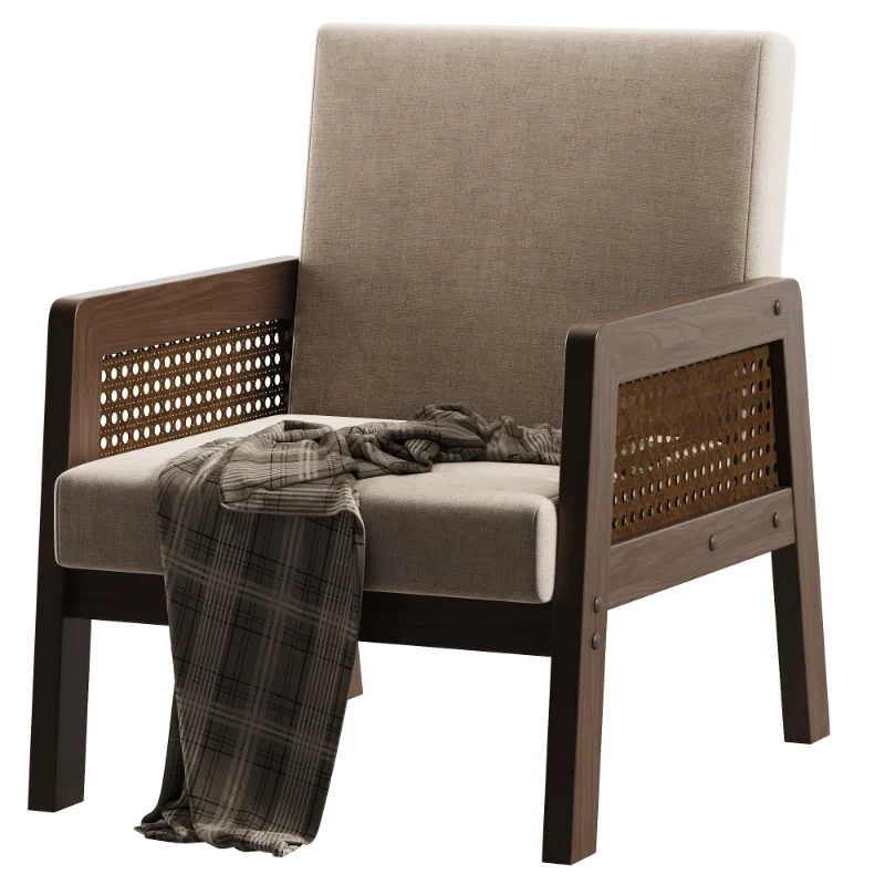 Scandinavian Wood Arm Chair Image 3