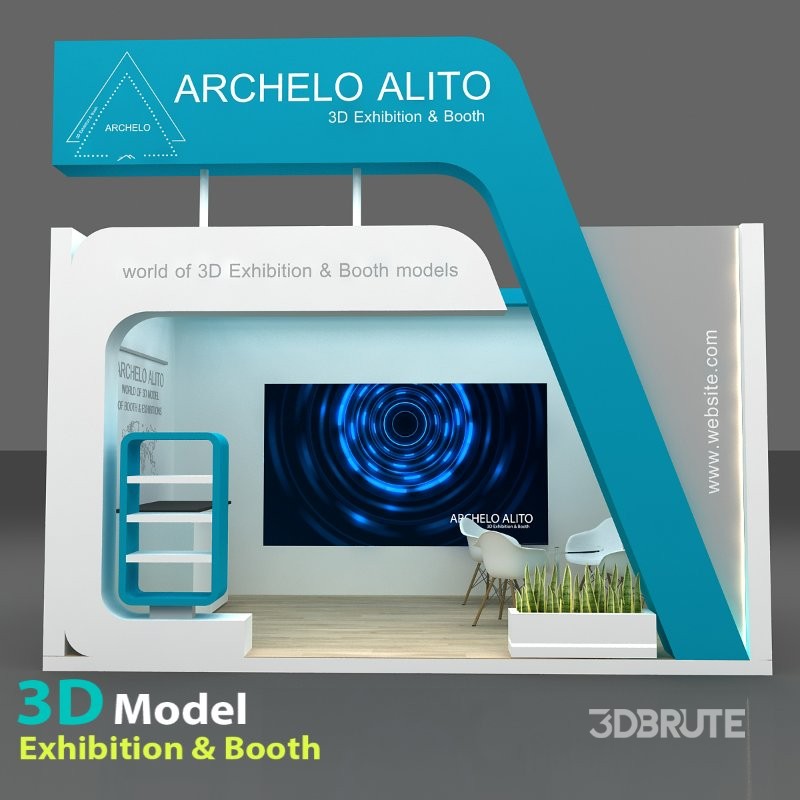 stall 3d model Image 1
