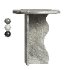 Ana Wave Side Table Limestone - Thumbnail 4