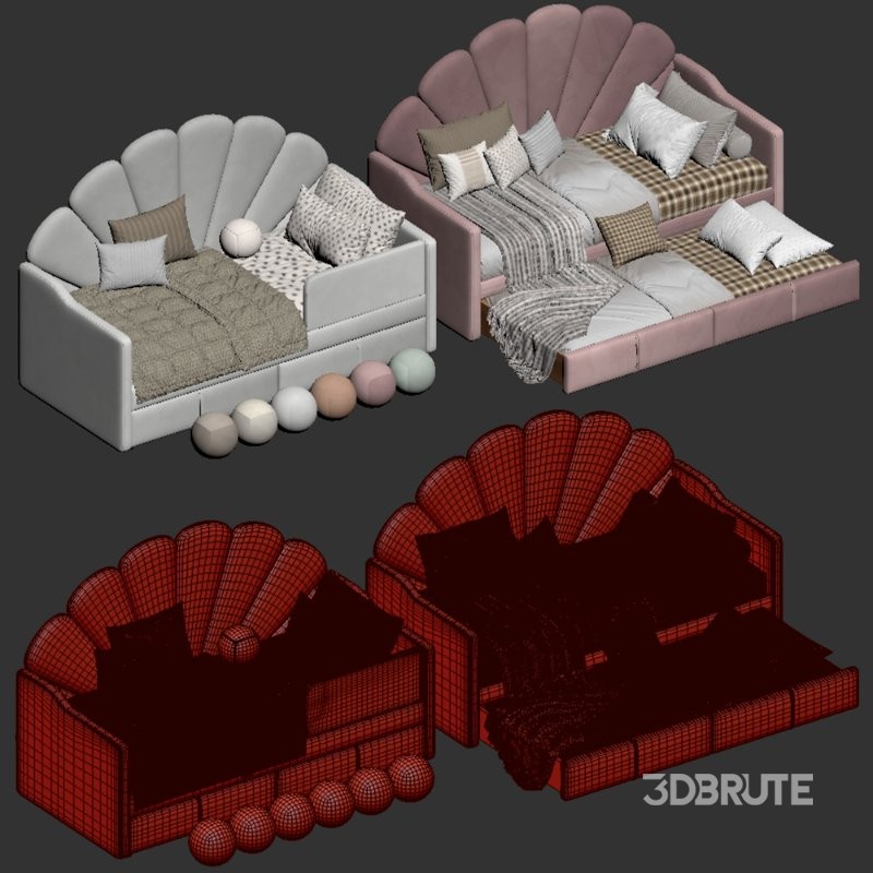 Children’s soft bed – Mulan Image 7