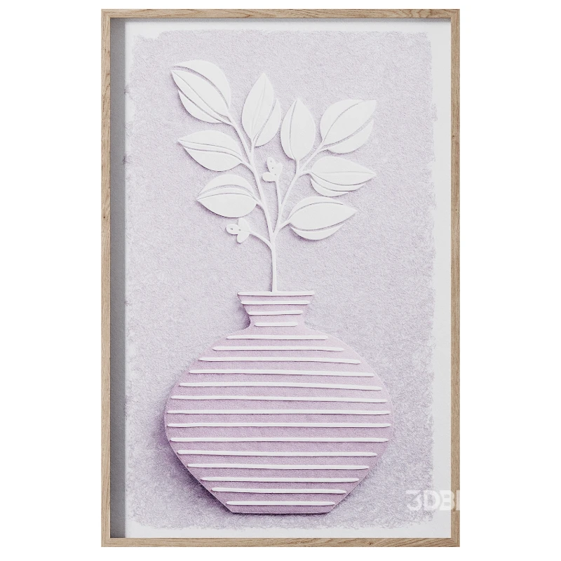 Painting Nuances Pink Vase Image 1