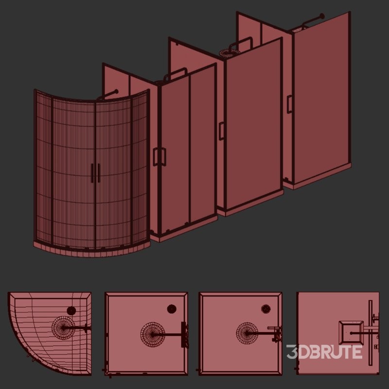 Beliani Set Shower Enclosure Image 5