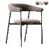 Toko dining chair light gray 2 pcs - Thumbnail 1