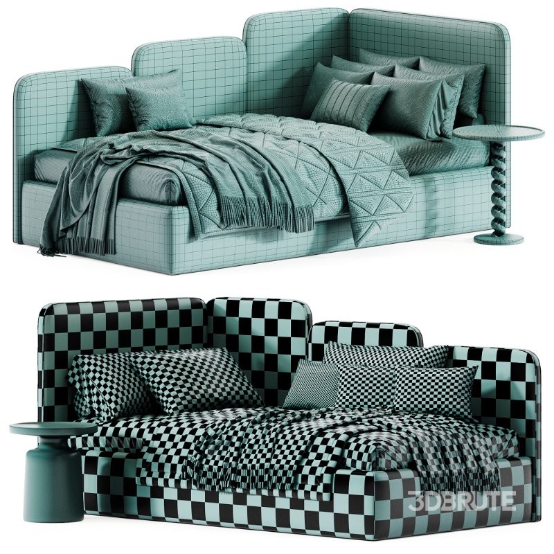 Children’s sofa bed with a soft backrest Garden Image 7