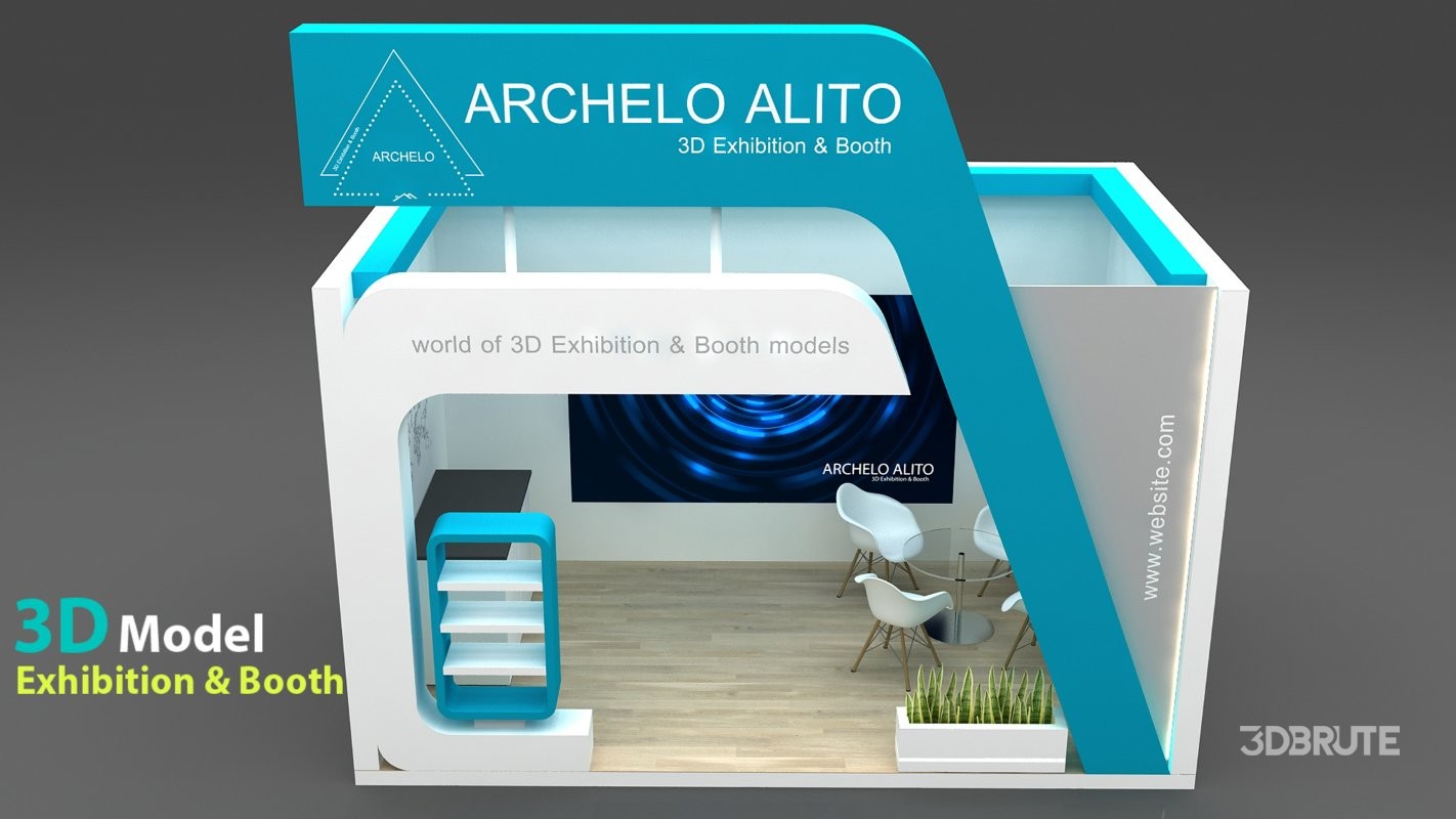 stall 3d model Image 3
