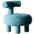 Armless Wool Chair - Thumbnail 2