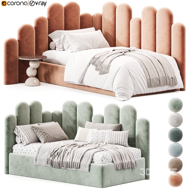 Corner bed Savoyardi kids 2 Image 2