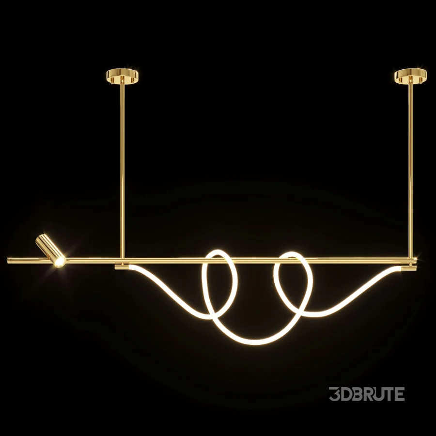 Slat chandelier DEMAS Image 1